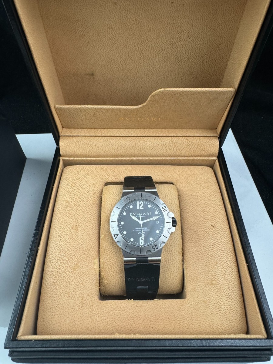 Bulgari Diagono Scuba SD38S Automatic Watch 38mm w Box | eBay