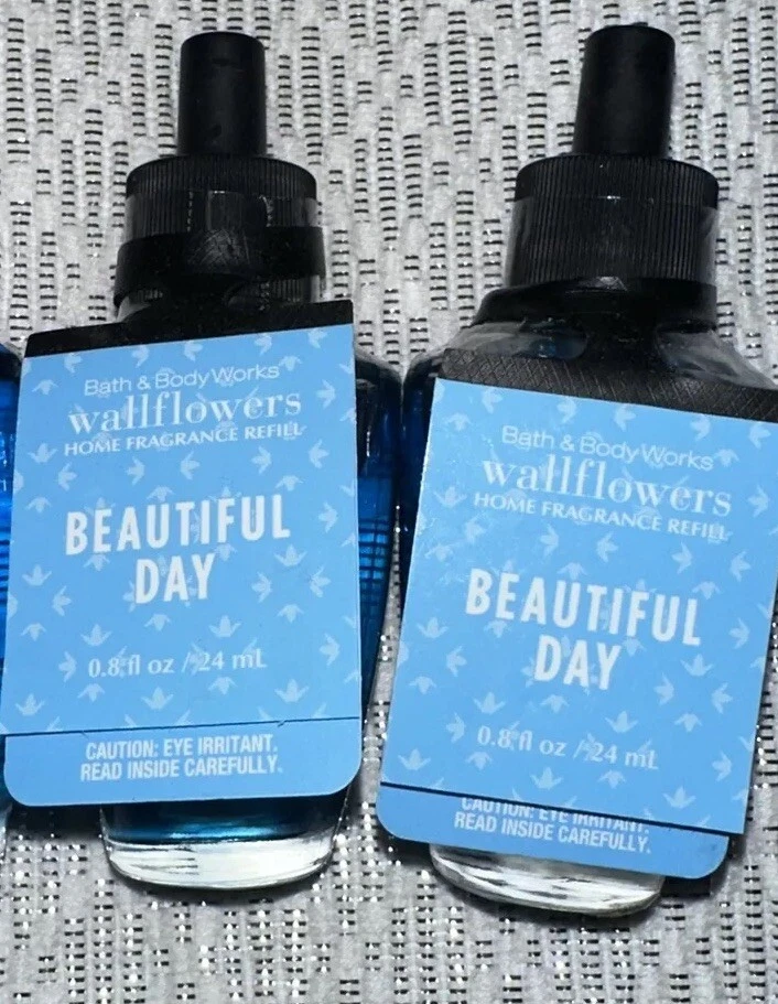 BATH & BODY WORKS BEAUTIFUL DAY Bath Body Works Wallflowers Plug In Refills NEW Set Of Two