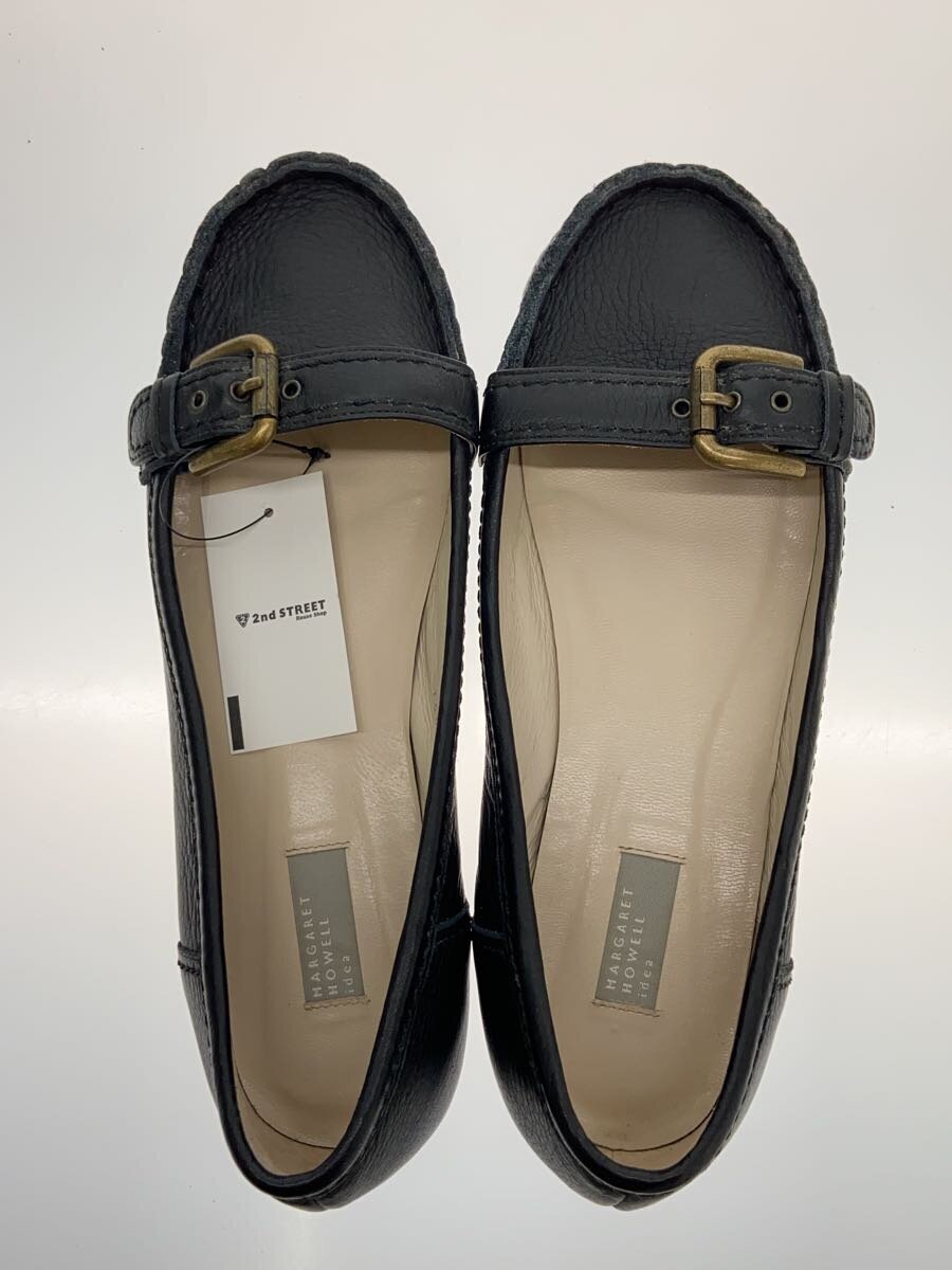 MARGARET HOWELL loafers 24cm BLK leather 1605 MARGARET HOWELL loafers 24cm BLK leather 1605