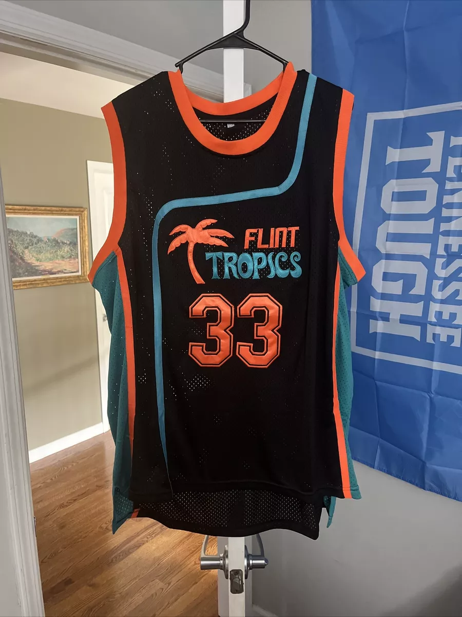 Semi-Pro Flint Tropics Jackie Moon #33 Basketball Movie Jersey