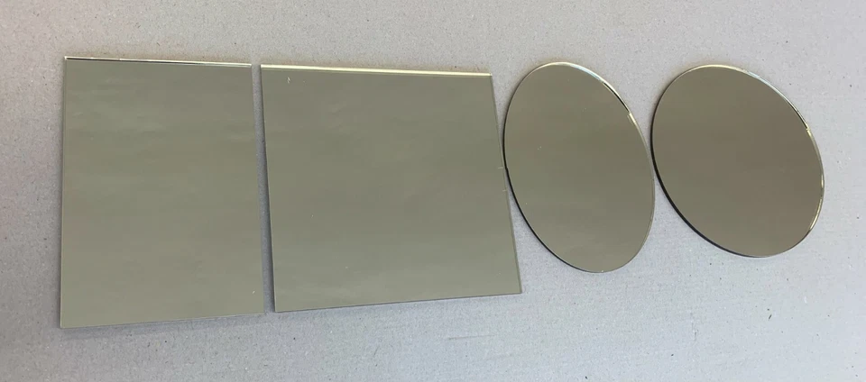 Spiegel Acryl Plexiglas® Platte Silber Gold Roségold Rund Oval 3mm Deko Wand Bad - Bild 4 von 4