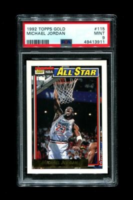 1992 Topps GOLD ALL STAR PSA 9 マイケルジョーダン 1992 MICHAEL JORDAN TOPPS GOLD #115 ALL STAR PSA 9 | eBay