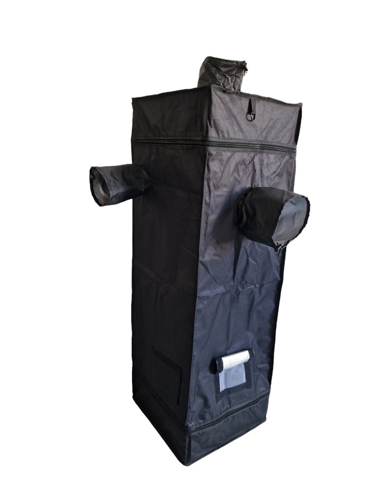 Pflanzen Anzuchtzelt – Growbox / Schwarz 40x40x120cm