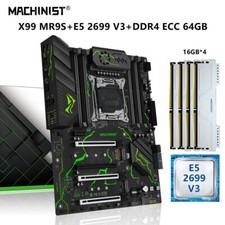X99 Motherboard LGA 2011-3 Xeon E5-2699 V3 64GB DDR4 ECC RAM NVME M.2 Combo Kit