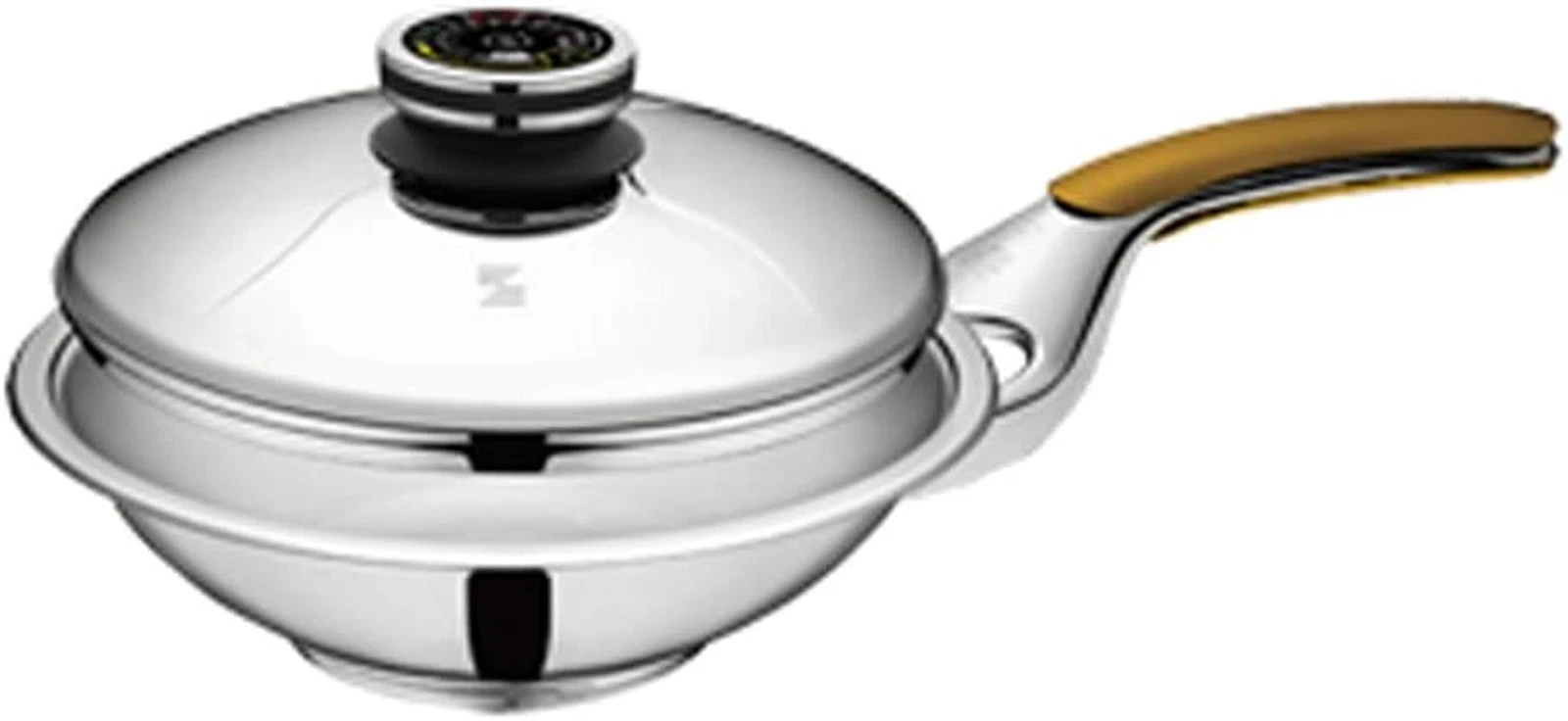 COOK ART Kitchen WOK (W/Lid) - High-Performance Cooking WOK Ø 24 Cm, 2.4 L - Mas