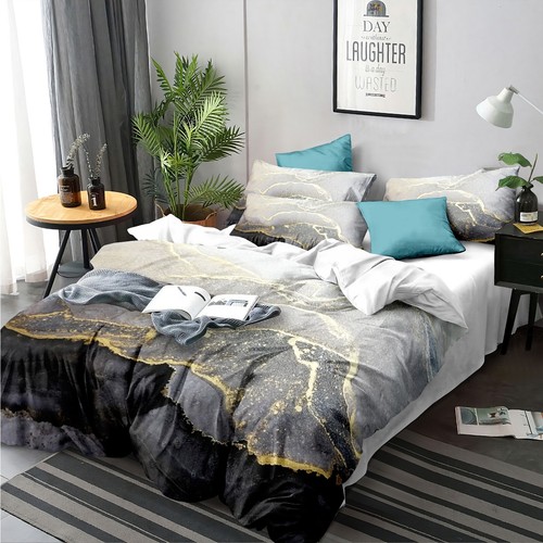 New Ultra Soft Doona Duvet Quilt Cover Set Single Double Queen Super King Size - Picture 90 of 515