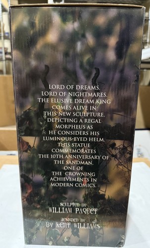 1998 The SANDMAN 10th ANNIVERSARY 12" STATUE #473/5000 w/COA MIB DC/VERTIGO NOS - Picture 3 of 8