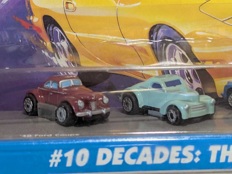 NIP Micro Machines #10 decades the '40s Mercury Coupe Willys Torpedo convertible - Image 3 of 4