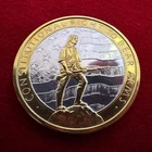 1 Oz Troy .999 Fine Silver The Second Amendment Round - 24K Gilding by SFS