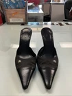 Chanel Travel Line Mules Canvas & Leather Pumps EUR 35.5 Used No box women’s