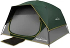 4 Person Blackout Camping Tent Easy Setup Waterproof Family Dome Tent w/Rainfly