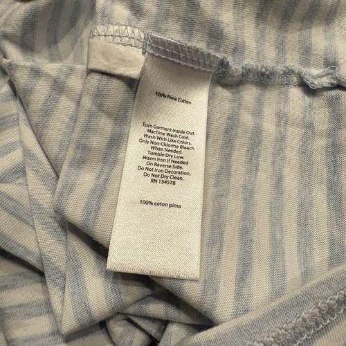 Vineyard Vines Boy’s Large Pima Cotton Polo Shirt Light Blue White Stripes - Picture 10 of 10