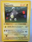 Pokémon TCG Magnemite 1st Edition Base Set Shadowless 53/102 ENG Grey Stamp