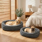 Pawz Orthopedic Plush Dog Bed Soft Washable Pet Bed Grey Cosy Cushion All Size
