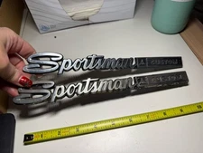 Vintage Dodge Sportsman Custom Royal Van Emblems Pair Mopar 2956462 OEM