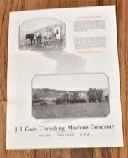 Vintage J.I. Case Age of Machinery Farm Advertising Sales Brochure  Pamphlet Ad
