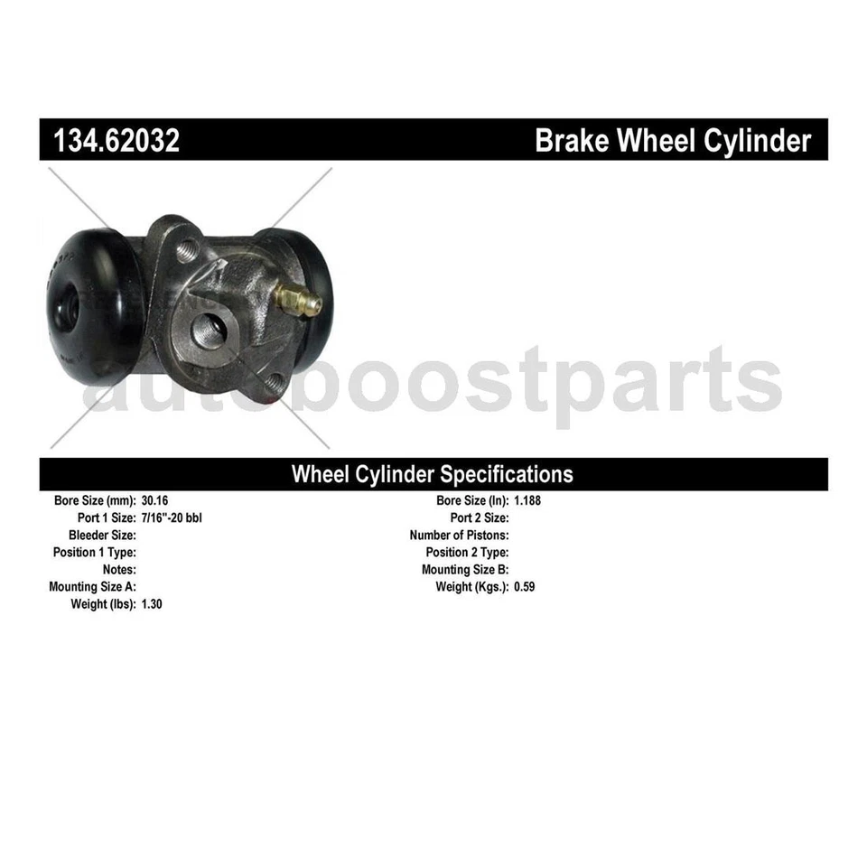 Cilindro de rueda de freno de tambor delantero izquierdo derecho para Buick Electra 1967-1968 Foto 3 de 4