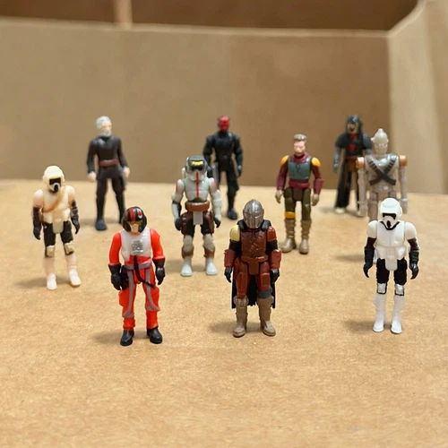 10pcs Star Wars Micro Galaxy Squadron Imperial Scout Trooper Clone Figure Chase