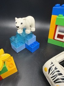 Lego Duplo My First Zoo- Set #6136- Complete Giraffe Tiger Polar Bear Fish