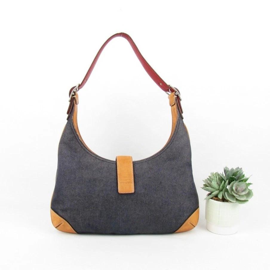 Bolso hobo vaquero vintage Coach Y2K Foto 2 de 4
