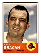 1963 Topps #73 Bobby Bragan Milwaukee Braves