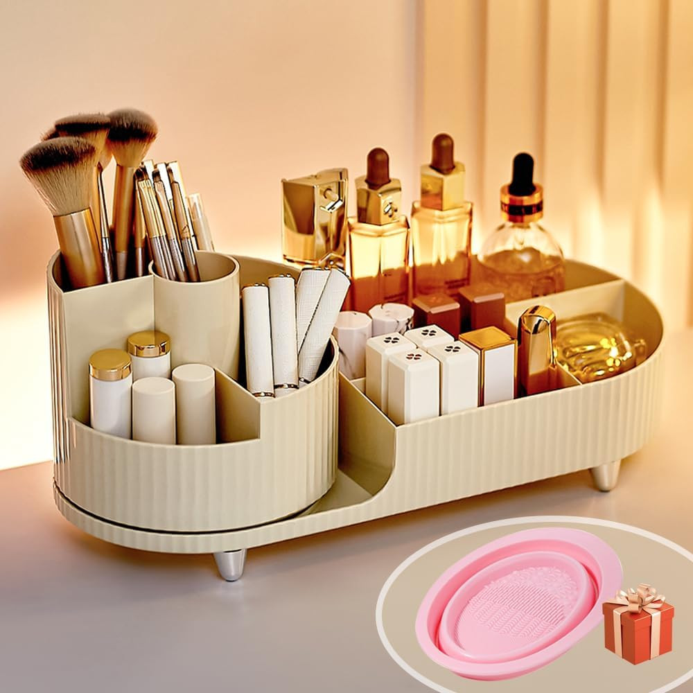 Organizer Trucchi, Porta Trucchi Organizer Rotante a 360°, Compartimento Rotante