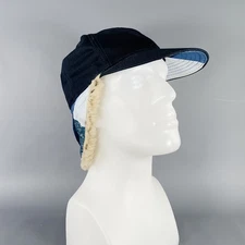 KAPITAL Size 7 1/2 Indigo Mixed Fabrics Patchwork Cotton Hat