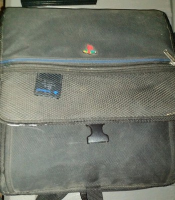 Vintage Official Sony Playstation PS2 System Carrying Case Travel Shoulder Bag