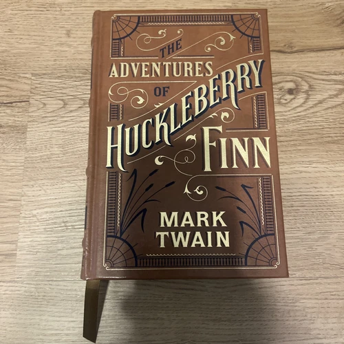 ADVENTURES OF HUCKLEBERRY FINN by Mark Twain BRAND NEW LeatherBound Hardcover