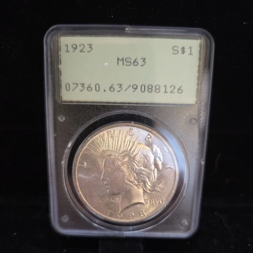 1923 Peace Silver Dollar - PCGS MS 63