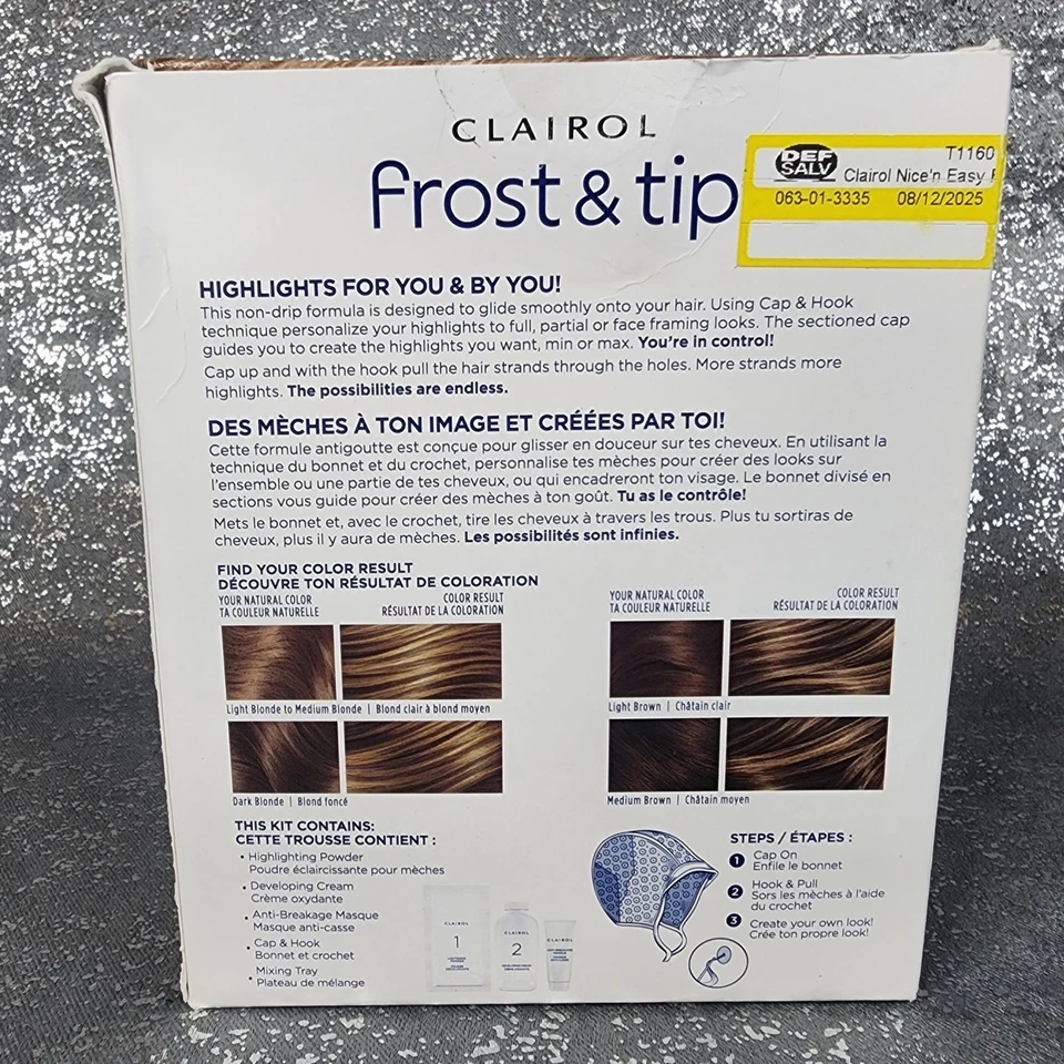 Clairol FROST & TIP RUBIO Kit de resaltado Rubio claro a marrón medio Foto 2 de 3