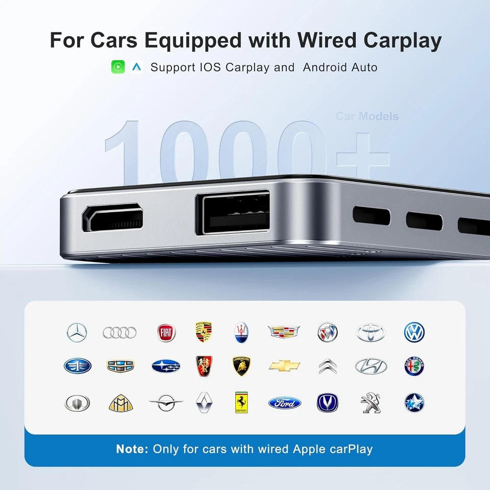 AI Box Wireless CarPlay&Auto Adapter-Plug&Play,Dual-Band WiFi,Bluetooth 5.0,4K V - Image 2 of 4