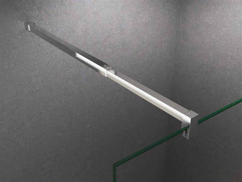 Design Duschwand LILY Klarglas 140x200cm/10mm ESG Sicherheitsglas - Bild 3 von 4