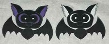2 Bats Die Cut Embellishment Scrapbook Halloween