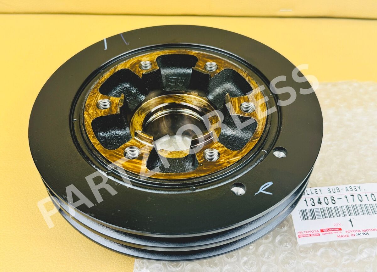 13408-17010 TOYOTA GENUINE Land Cruiser PULLEY, CRANKSHAFT 13408-17010 TOYOTA GENUINE Land Cruiser PULLEY, CRANKSHAFT