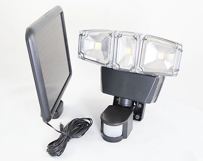 Ultra Bright COB LED Triple Head Solar Powered Motion ...