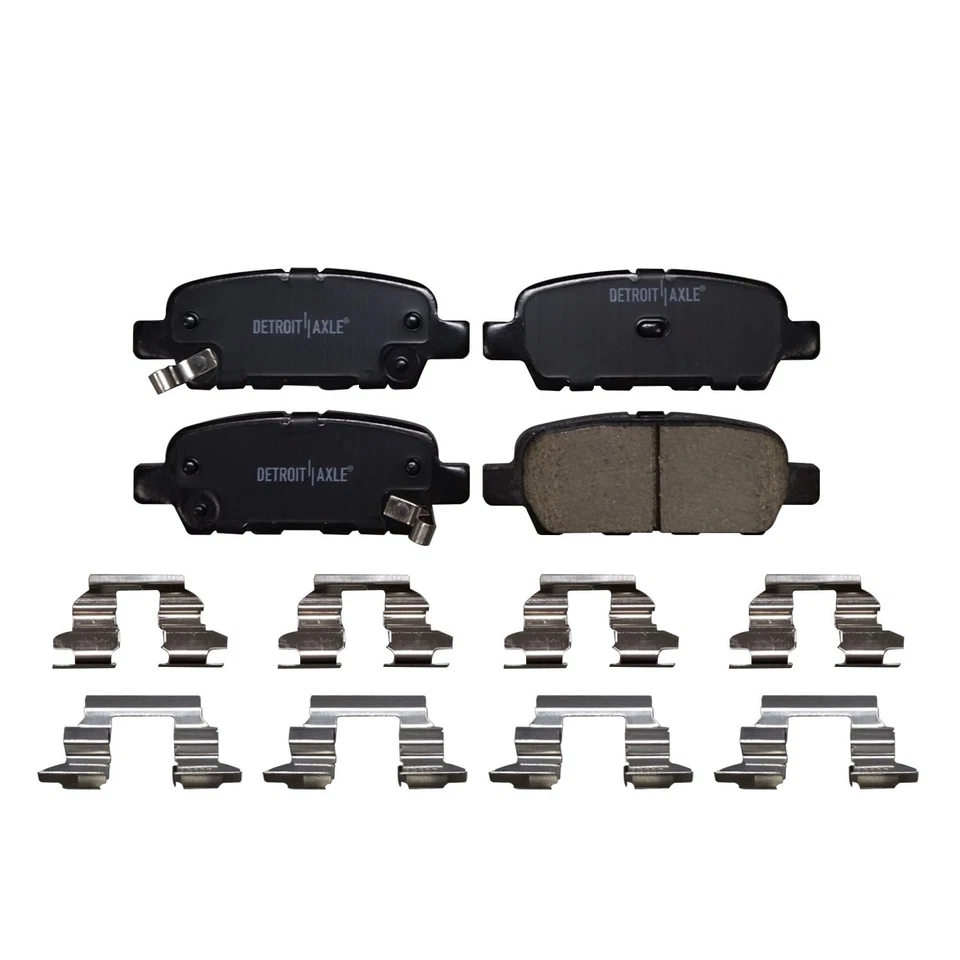 Pastillas de freno traseras de cerámica para Nissan Altima Rogue Máxima Murano Sentra G35 G37 Q50 Foto 3 de 4