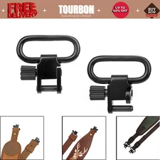 Tourbon 1 Pair Sling Swivels Quick Release Shotgun/Rifle Mounted Metal Clip Hunt