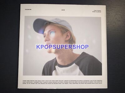 Taemin 1st Mini Album ACE White Version CD Great Photocard 1 Rare