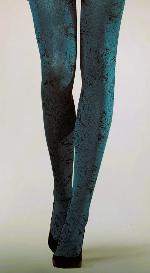 Kunert FASHION, semi-blickdichte Strumpfhose mit filigraner Rosenmusterung - Bild 2 von 4