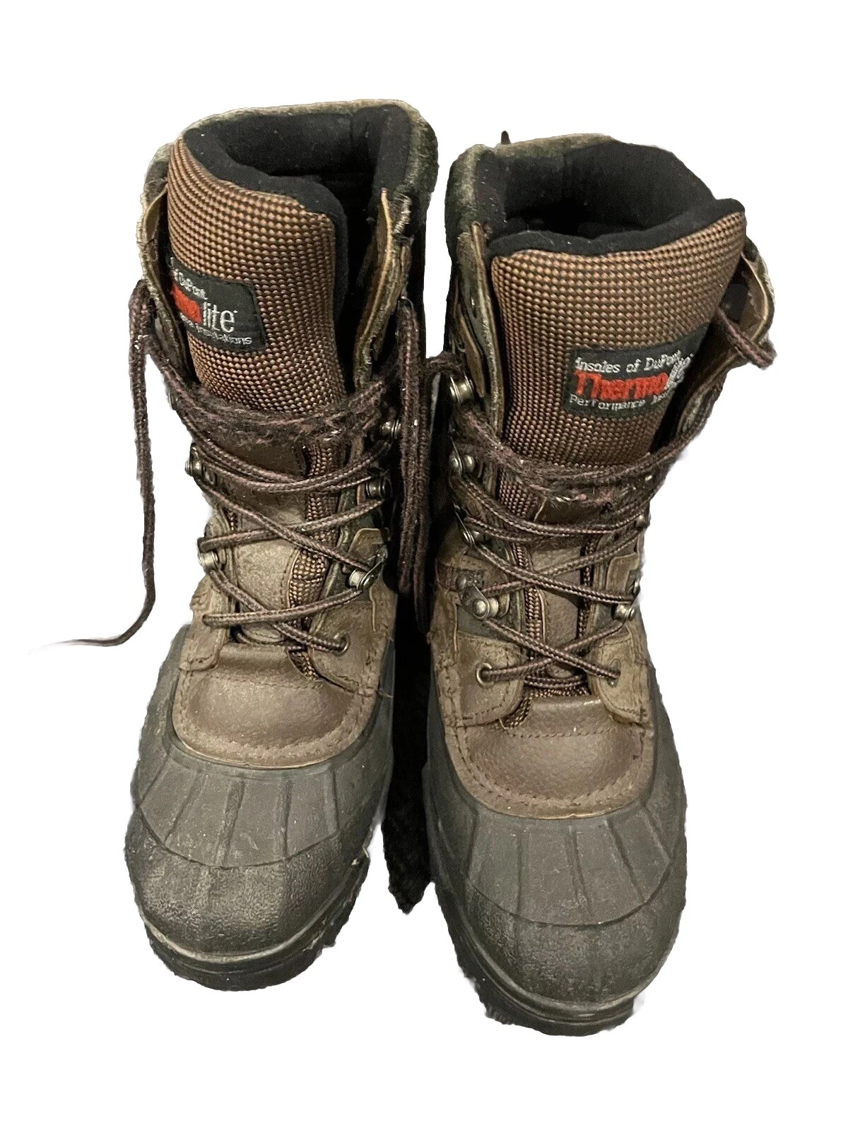 Thermolite Boots Mens Size 11 Duck Brown Leather Steel Workwear Warm Winter Hunt