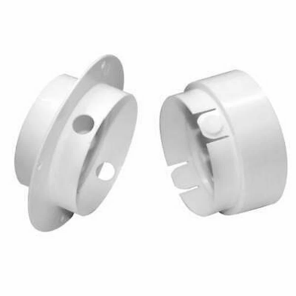 Everbilt 4 In Dryer Duct Connector To Wall White Plastic Only