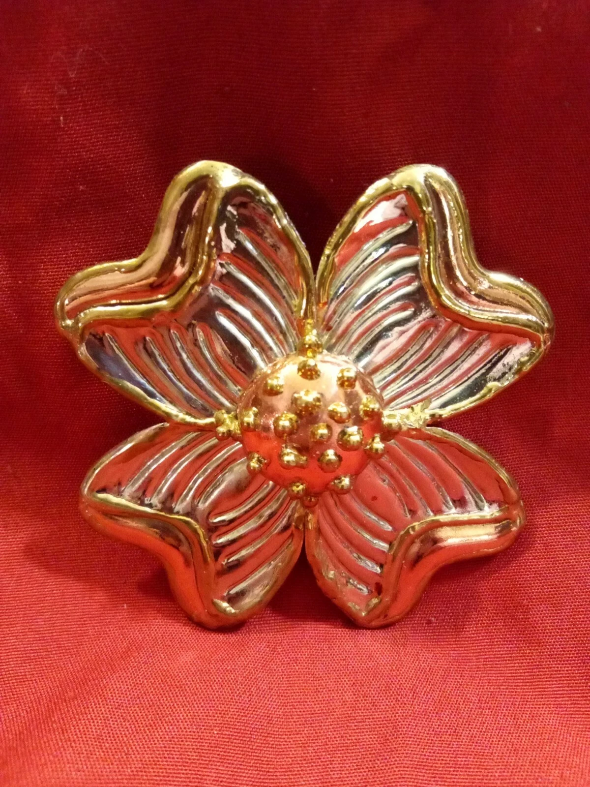 Large Dogwood Flower Broach/Pendant SJ (Supreme Jewelry)