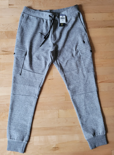Polo Ralph Lauren Herren Medium grau Cargo Jogginganzug Doppelstrick durchgehender Reißverschluss Set Neu mit Etikett - Bild 22 von 23