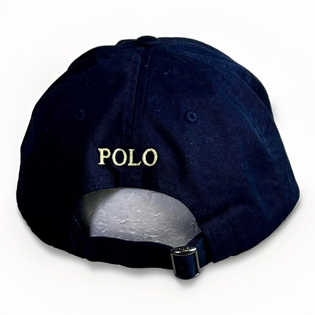 Polo Ralph Lauren Cappello Berretto Cinghia Schiena Blu Giallo Pony Papà Baseball Regolabile