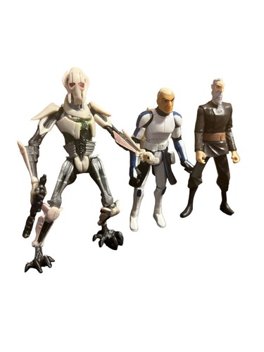 Star Wars Clone Wars Action Figures Gen Grievous, Captain Rex, Count Dooku 3.75" - Picture 2 of 4
