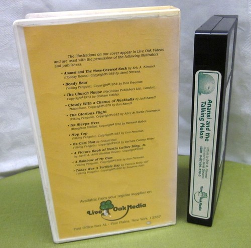 ANANSI & TALKING MELON African folktale spider VHS adaptation Eric Kimmel - Picture 2 of 2