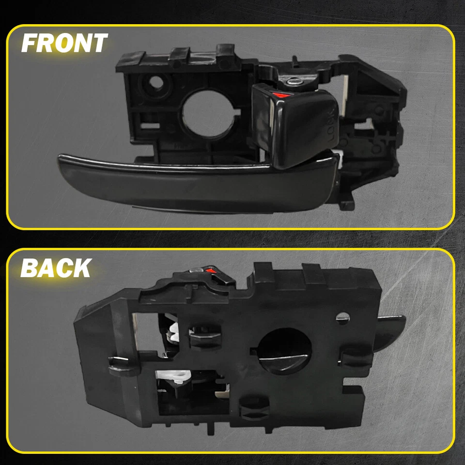 2x Conjunto de manija de puerta delantera L+R interior para Hyundai Elantra GLS GT Limited 01-06 Foto 4 de 4