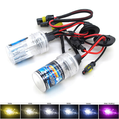 2x Xenon HID 9006 Bulbs – AC 35W Headlight Conversion Kit, 4K 6K 8K 10K Color Temp