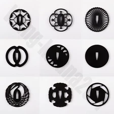 All kinds of Iron Tsuba Black Hand Guard Plate for katana wakizashi Tanto Sword